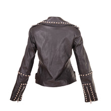 Michael Lombard - Black Leather Biker Jacket
