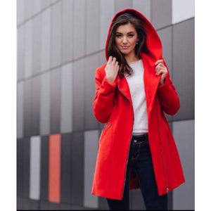 Red Hooded Coat
