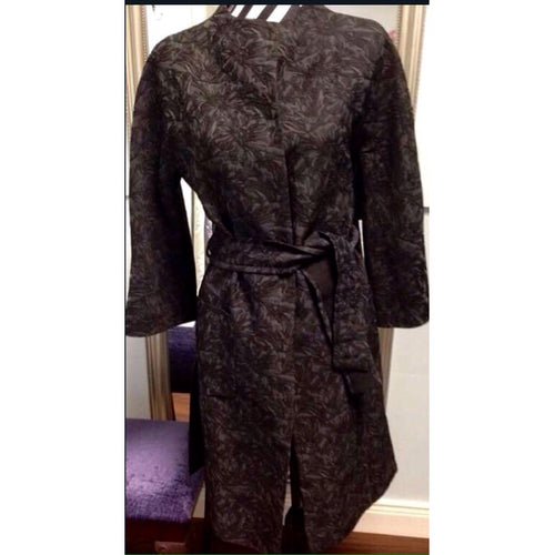 Black Jacquard Coat