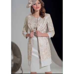 Ispirato Cream/Silver Dress Suit (IY971)