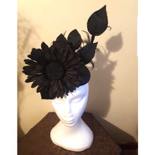 HOC016 Black Daisy Flower Hat