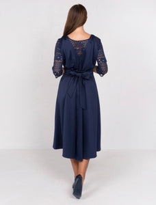 Dark Blue Midi Dress