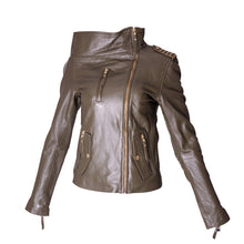Michael Lombard - Khaki Leather Jacket
