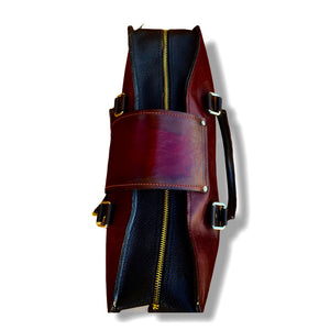 Leather Burgundy Business Bag