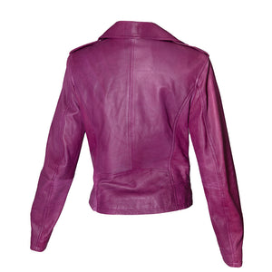 Michael Lombard - Purple Leather Jacket