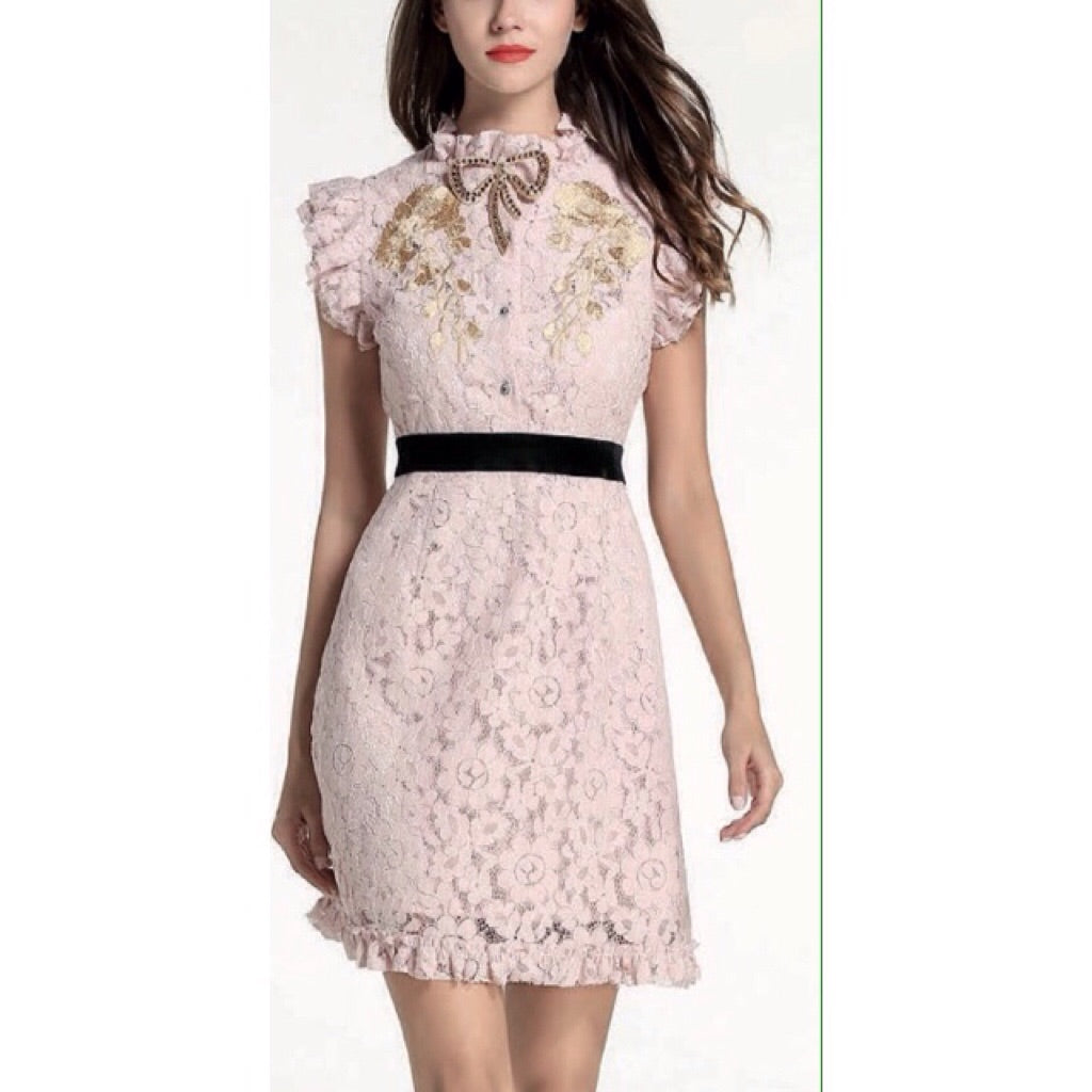 comino couture pink dress Sliema Pink Floral Maxi Dress Comino London