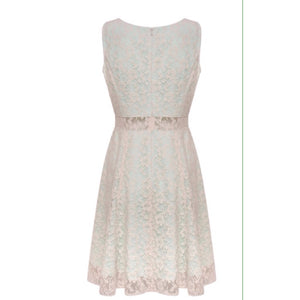 Mint Cream Lace Dress