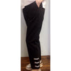 Black Trousers with White Ribbon Detail