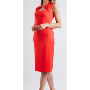 Camelot Red/Orange Textured Dress